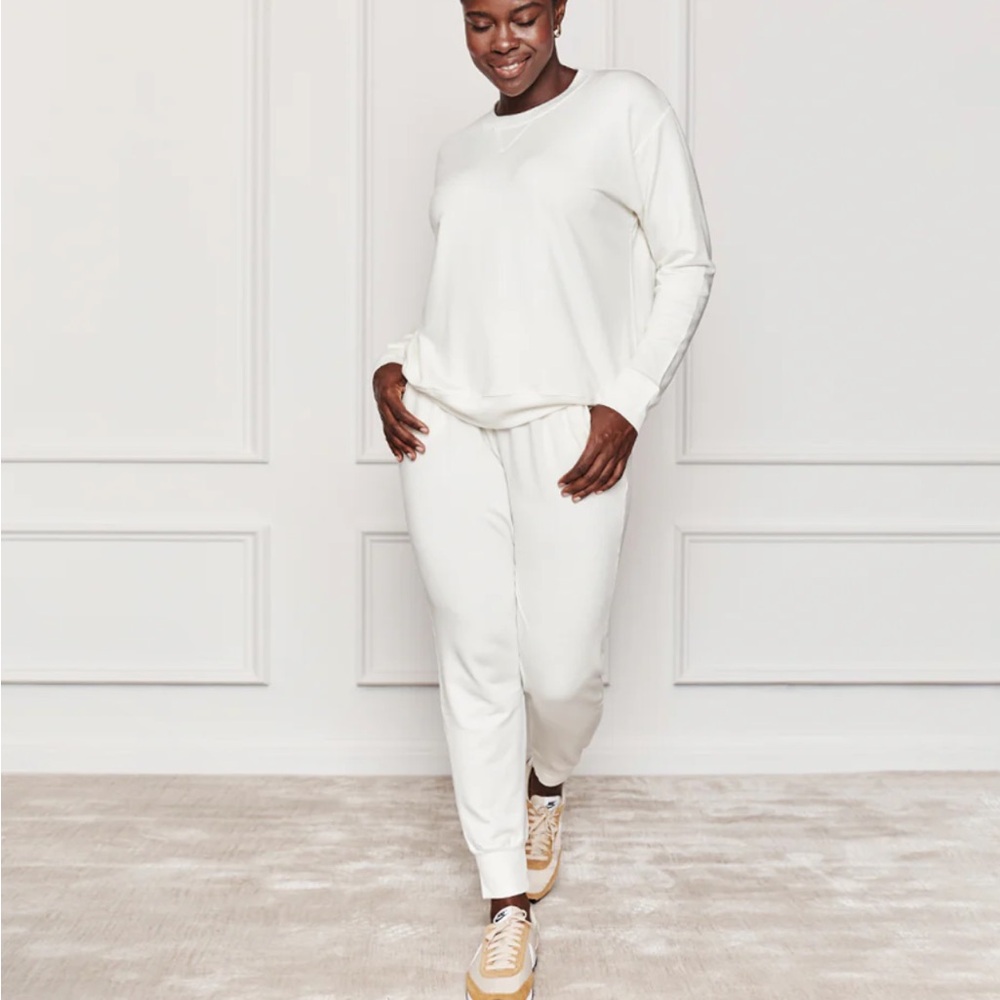 Summersalt joggers cream terry medium